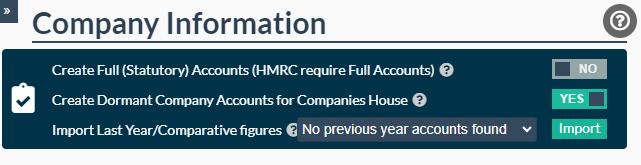 Easy Digital Tax and accounting information -   company return