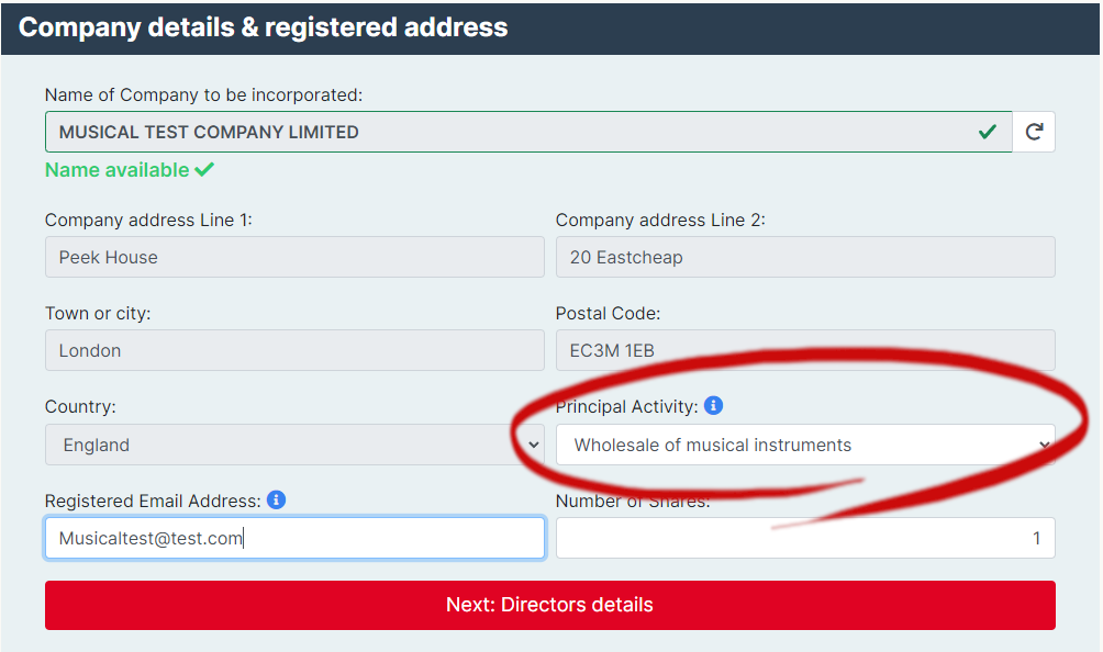 Easy Digital Tax and accounting information -   confirmation statement