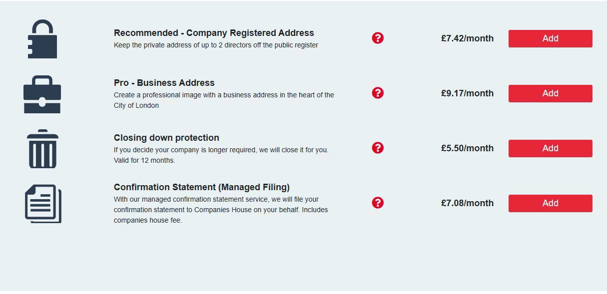 Add a Recommended or Pro business package to register your office address