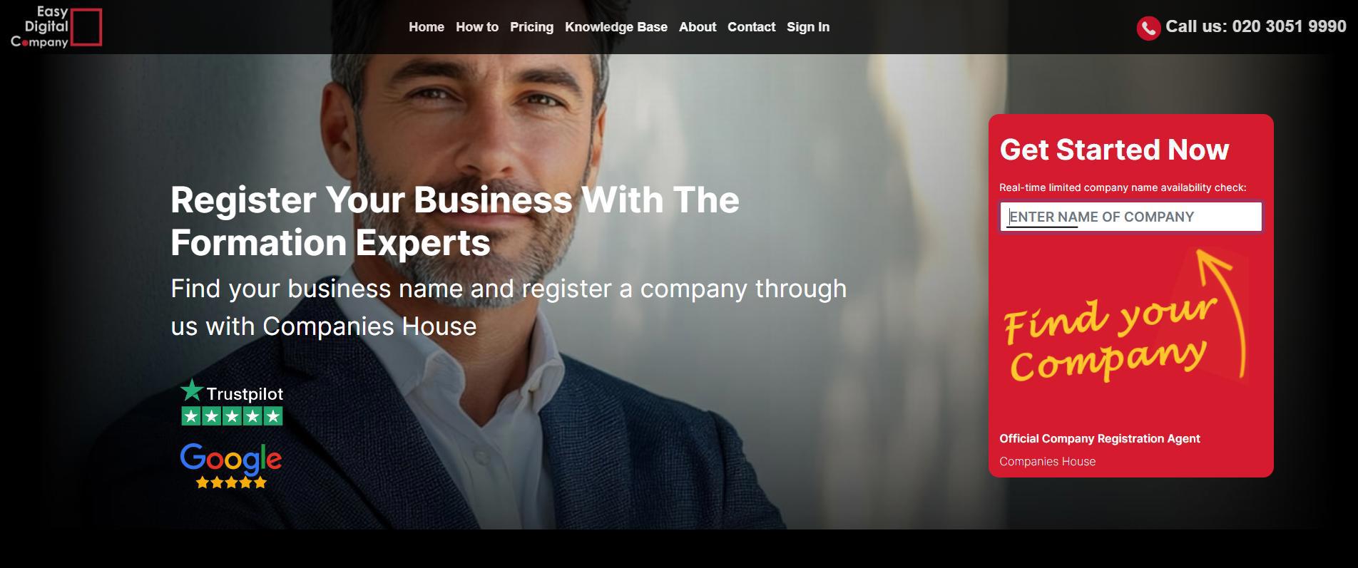 Easy Digital Company - Startup Window