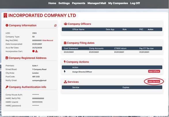 Company registered office address Easy Digital Tax and accounting information - registered address