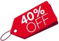 40% Off Badge